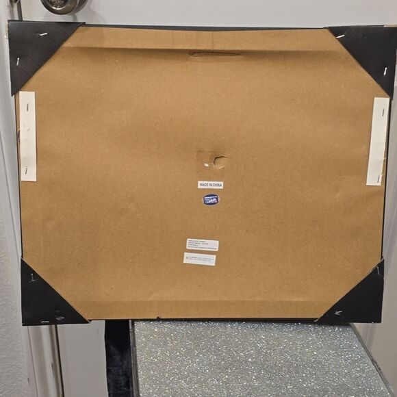 Crystal Luxe Hermes & Gucci Champagne and Floral Framed Canvas Wall Decor - Picture 5 of 5